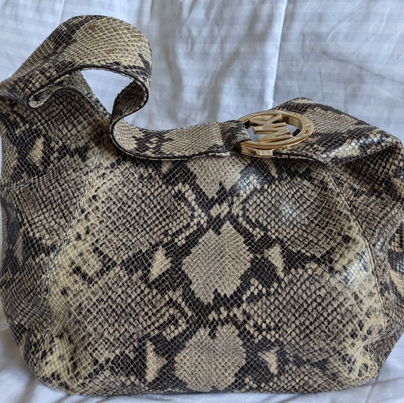 Michael Kors Python Print Bag - Picture 1 of 16
